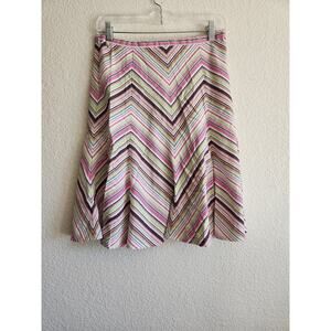 Y2k Tracy Evans Women's Striped Flowy Skirt 7